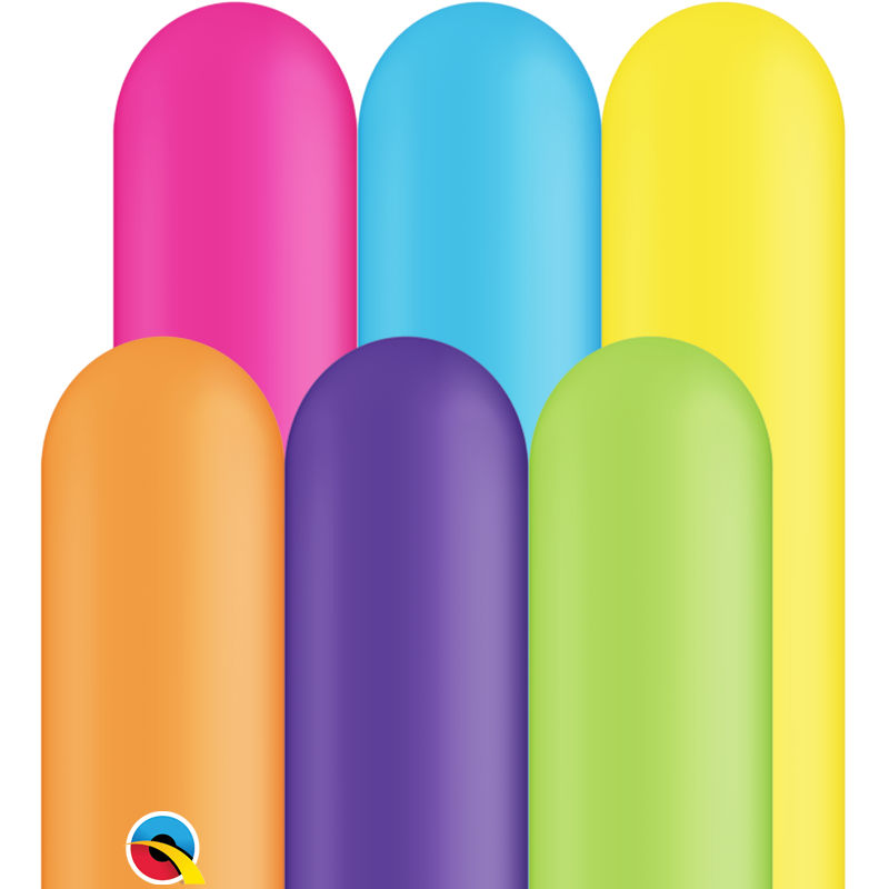 260Q Modelling Balloons Tropical Assortment - 100 count