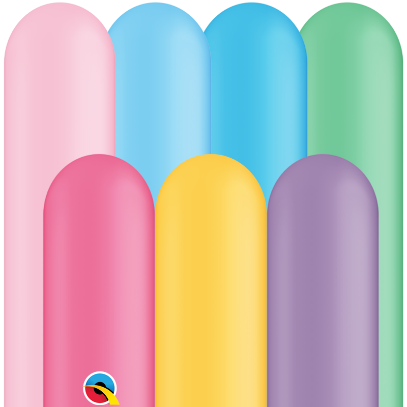 260Q Modelling Balloons Vibrant Assortment - 100 count